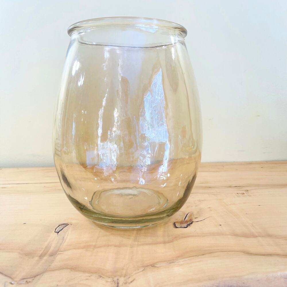 Vase Jug Vtg Litmus DPS 1 Iridescent Glass Centerpiece Flower Flowers